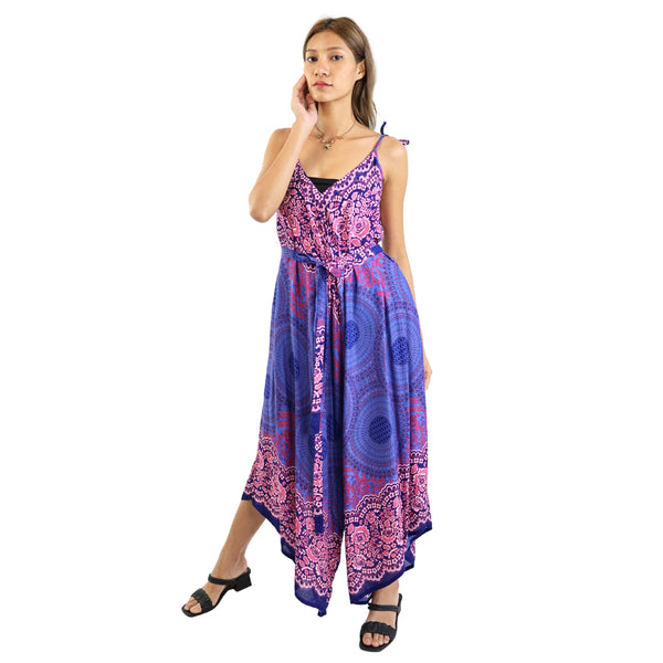 Princess Mandala Women's Jumpsuit with Belt in purple JP0097 020030 05
