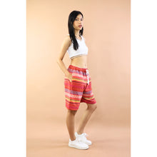 Load image into Gallery viewer, Wooven Women&#39;s Shorts drawstring Pants in Orange PP0139 040000 11