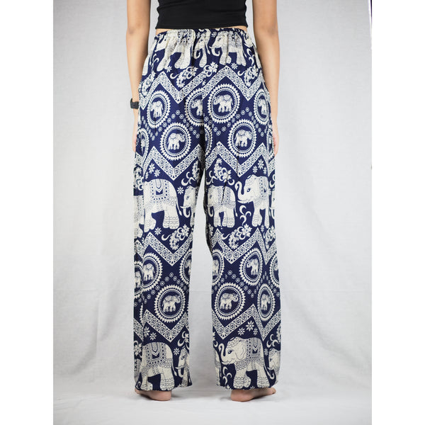 Buddha Elephant Unisex Drawstring Genie Pants in Navy PP0110 020009 05
