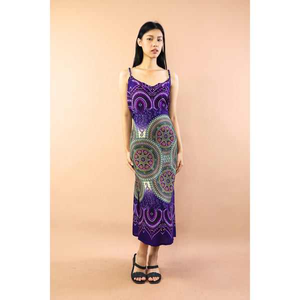 Blossom Burst Women's Dresses in Purple DR0398 020121 05