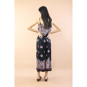 Mandala Flower Women's Dresses in Black DR0398 020262 03