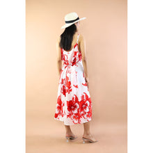 Load image into Gallery viewer, Wonderful Hibicus  Women&#39;s Dresses in Red DR0398 020363 05