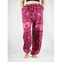 Load image into Gallery viewer, Elephant classic Unisex Drawstring Genie Pants in Pink PP0110 020029 03