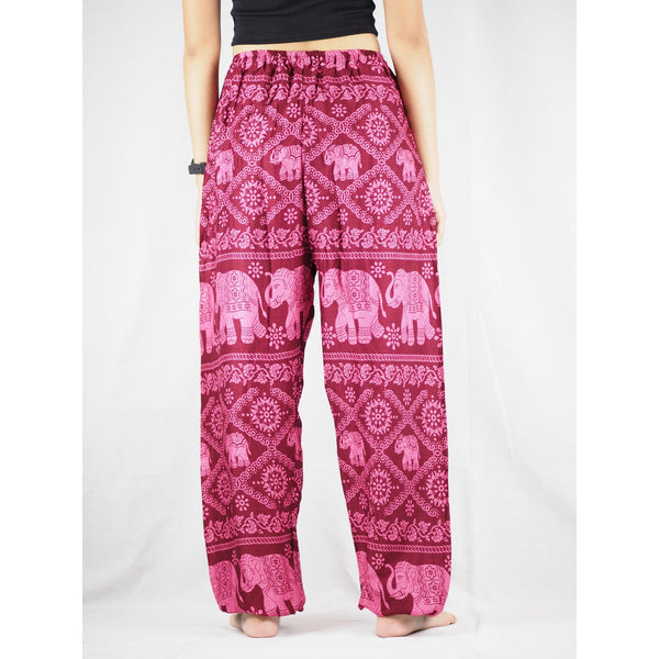 Elephant classic Unisex Drawstring Genie Pants in Pink PP0110 020029 03