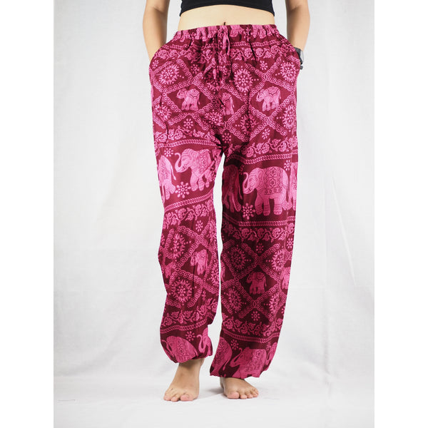 Elephant classic Unisex Drawstring Genie Pants in Pink PP0110 020029 03