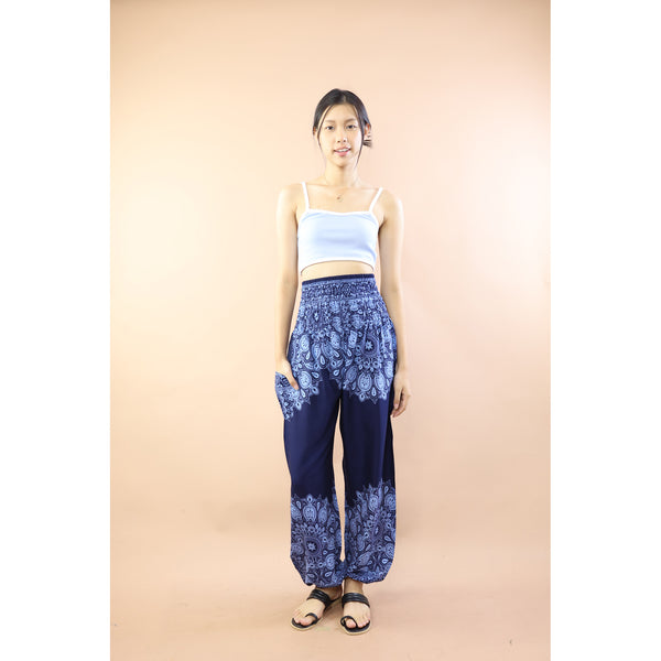 Deep Tone Andala Flower Women Harem Pants In Navy PP0004 020376 05