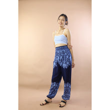 Load image into Gallery viewer, Deep Tone Andala Flower Women Harem Pants In Navy PP0004 020376 05