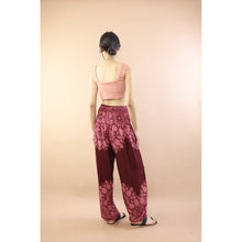 Load image into Gallery viewer, Deep Tone Andala Flower Women Harem Pants In Red PP0004 020376 03