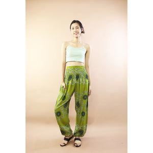 Mandala Chain Women Harem Pants In Olive PP0004 020388 03