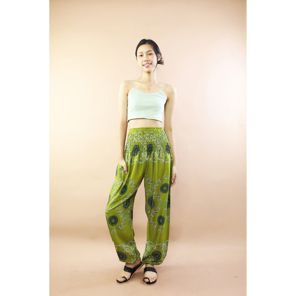 Mandala Chain Women Harem Pants In Olive PP0004 020388 03