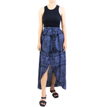 Load image into Gallery viewer, Monotone Mandala Women&#39;s Skirt in Navy SK0029 020031 02