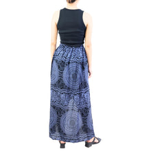 Load image into Gallery viewer, Monotone Mandala Women&#39;s Skirt in Navy SK0029 020031 02