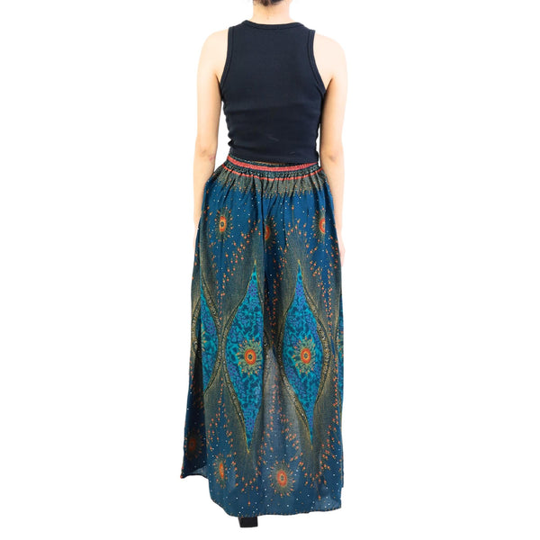 Peacock Eye Women's Skirt in Black SK0029 020003 01