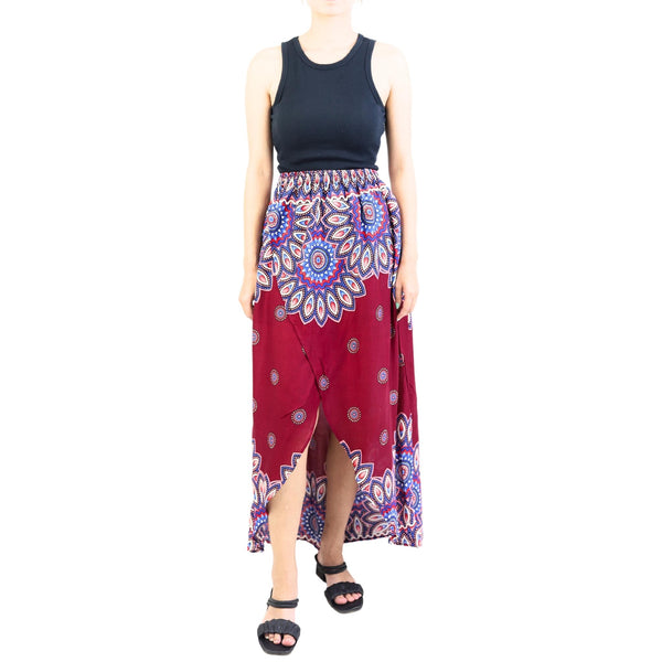 Side Sunflower Women's Skirt in Red SK0029 020141 01