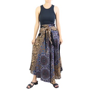 Clock Nut Women's Bohemian Skirt in Brown SK0033 020067 03