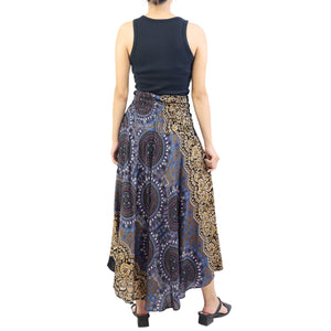 Clock Nut Women's Bohemian Skirt in Brown SK0033 020067 03