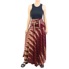 Load image into Gallery viewer, Peacock Women&#39;s Bohemian Skirt in Red SK0033 020216 03