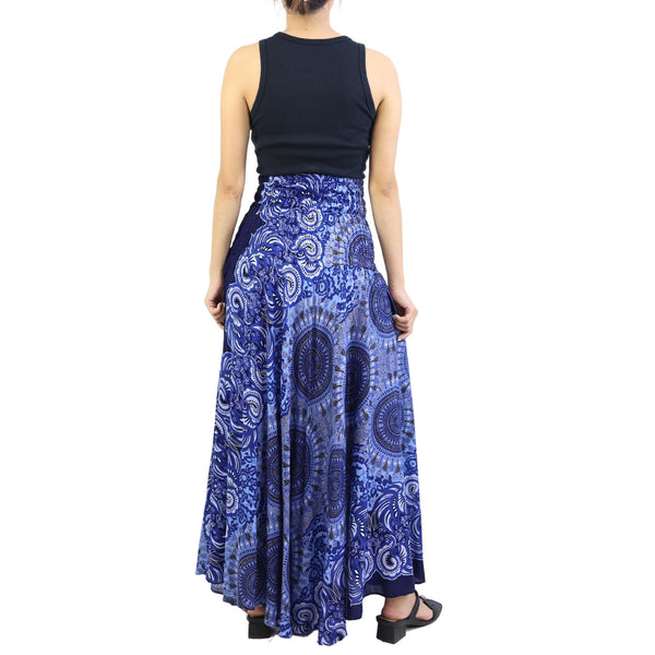 Mandala Women's Bohemian Skirt in Navy SK0033 020375 06