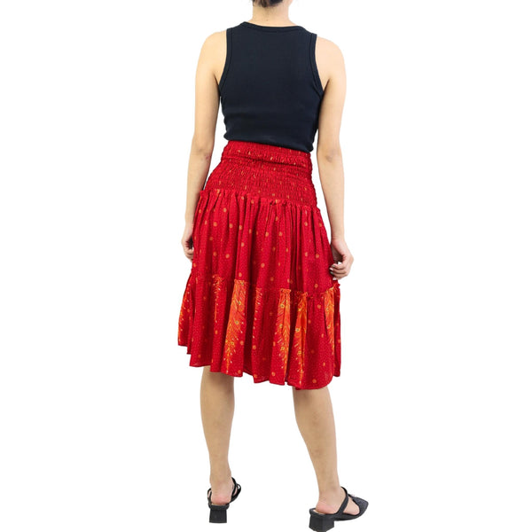 Peacock Women's Skirt in Red SK0090 020008 05