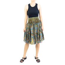 Load image into Gallery viewer, Mandala Women&#39;s Skirt in Navy Blue SK0090 020114 01
