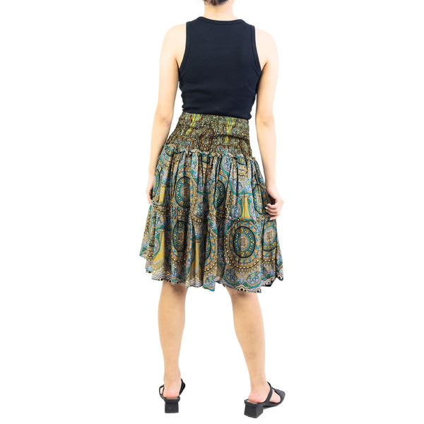 Mandala Women's Skirt in Navy Blue SK0090 020114 01