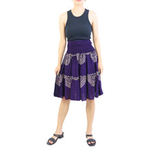 Load image into Gallery viewer, Mandala Women&#39;s Skirt in Purple SK0090 020311 02