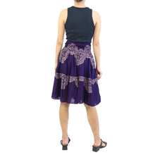 Load image into Gallery viewer, Mandala Women&#39;s Skirt in Purple SK0090 020311 02
