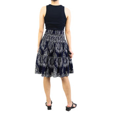 Load image into Gallery viewer, Mandala Women&#39;s Skirt in Navy Blue SK0090 020319 02