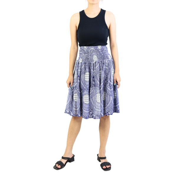 Mandala Women's Skirt in Bright Navy SK0090 020320 01