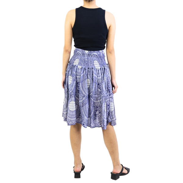 Mandala Women's Skirt in Bright Navy SK0090 020320 01