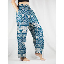 Load image into Gallery viewer, Imperial Elephant Unisex Drawstring Genie Pants in Green PP0110 020005 02