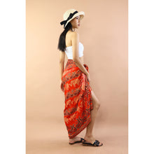 Load image into Gallery viewer, Cartoon Elephant Sarong in Orange JK0038 020052 02