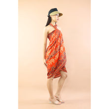 Load image into Gallery viewer, Cartoon Elephant Sarong in Orange JK0038 020052 02