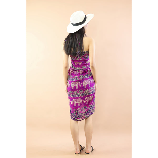 Cartoon Elephant Sarong inPurple JK0038 020052 03