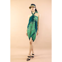 Load image into Gallery viewer, Mandala Sunflower Sarong in Green JK0038 020271 02