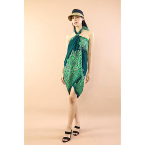 Mandala Sunflower Sarong in Green JK0038 020271 02