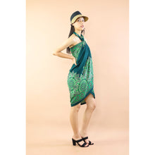 Load image into Gallery viewer, Mandala Sunflower Sarong in Green JK0038 020271 02