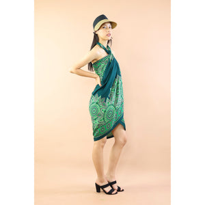 Mandala Sunflower Sarong in Green JK0038 020271 02
