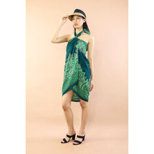 Load image into Gallery viewer, Mandala Sunflower Sarong in Green JK0038 020271 02