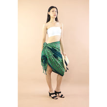 Load image into Gallery viewer, Mandala Sunflower Sarong in Green JK0038 020271 02