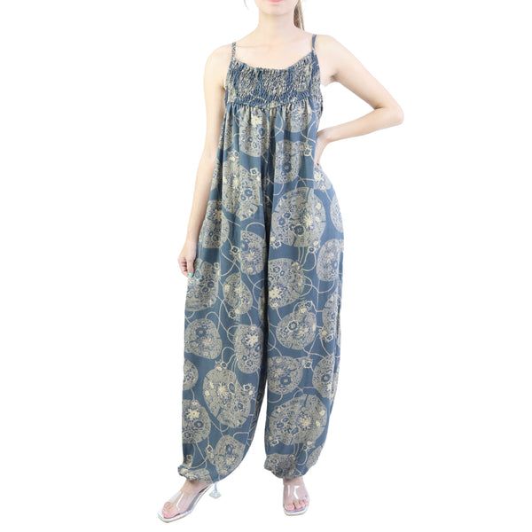 Floral Classic Women's Jumpsuit in Gray JP0091 020098 06