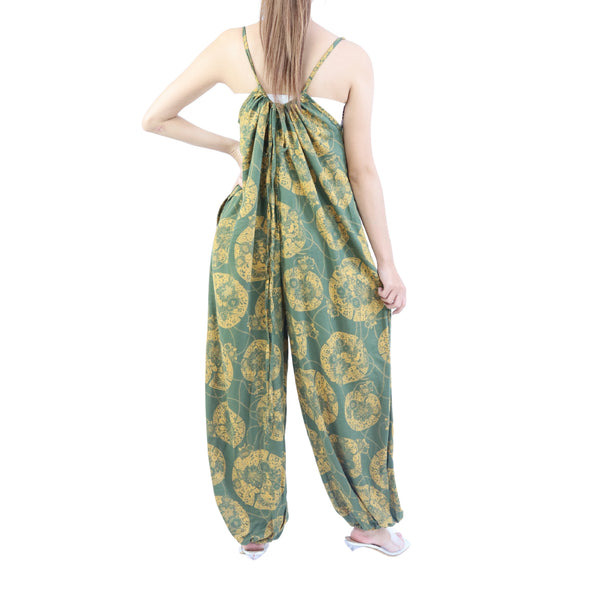 Floral Classic Women's Jumpsuit in Grren JP0091 020098 07