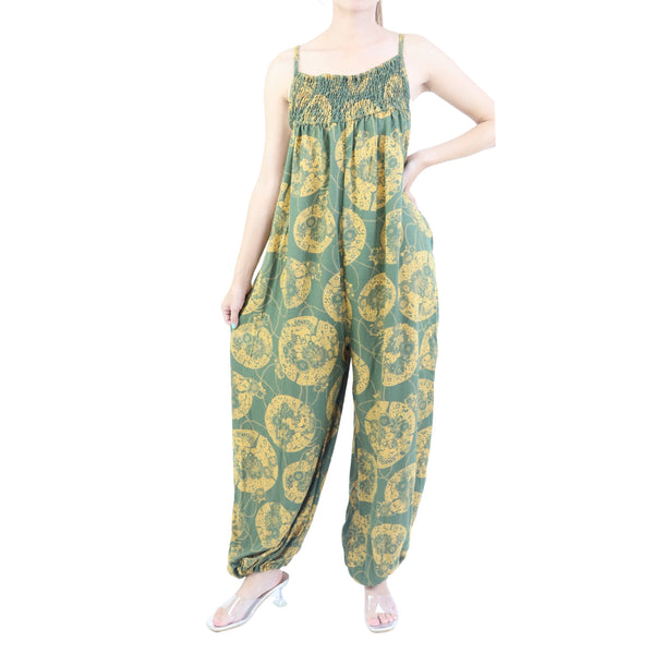 Floral Classic Women's Jumpsuit in Grren JP0091 020098 07