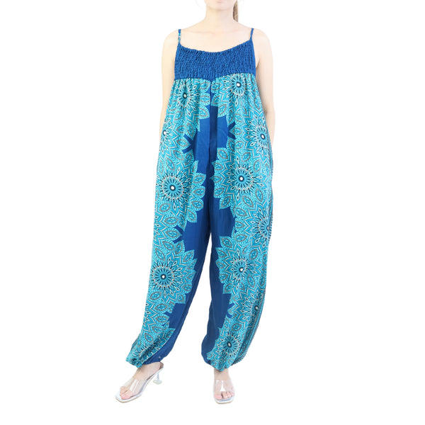 Flower Women's Jumpsuit in Ocean blue JP0091 020184 03