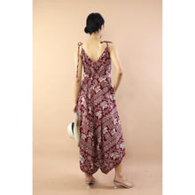 Load image into Gallery viewer, Elephants Jumpsuit with Belt in Red JP0097 0200004 03