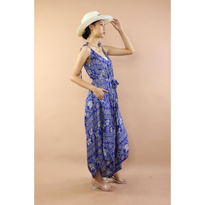 Elephants Jumpsuit with Belt in Bright Navy JP0097-020004-06