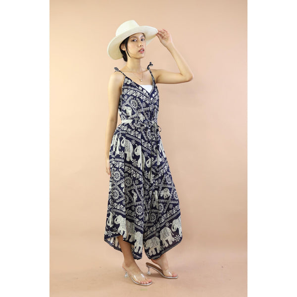 Elephants Jumpsuit with Belt in Navy JP0097 020005 01