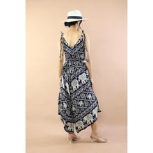 Load image into Gallery viewer, Elephants Jumpsuit with Belt in Navy JP0097 020005 01