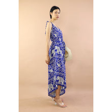 Load image into Gallery viewer, Elephants Jumpsuit with Belt in Bright Navy JP0097 020005 06