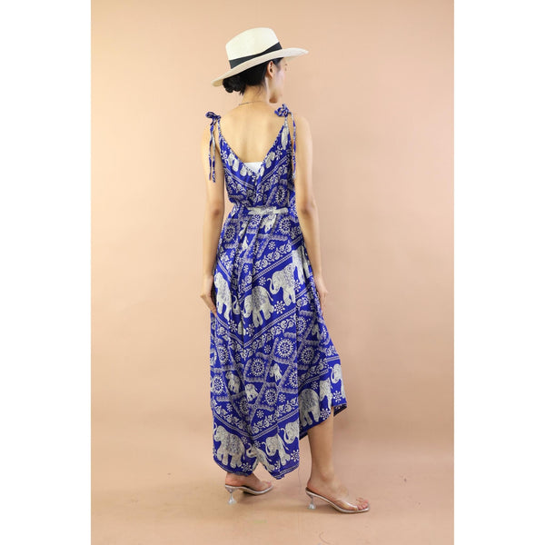 Elephants Jumpsuit with Belt in Bright Navy JP0097 020005 06